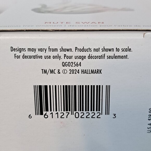 2024 Hallmark White Mute Swan Keepsake Ornament - Picture 8 of 8